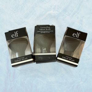 3 Pk Elf Makeup Brushes Kabuki Contour Powder Application #84032 Imperfect Boxes